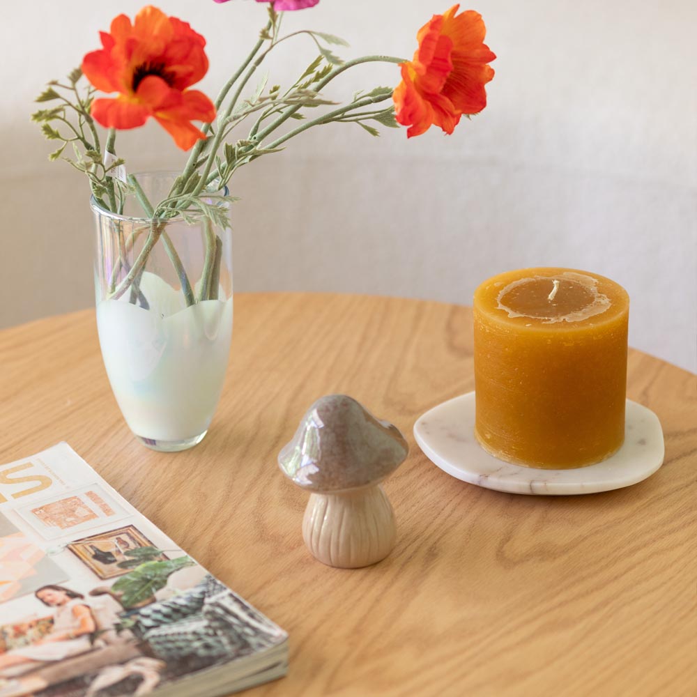 MESA CENTRO REDONDA DE PALILLAJE