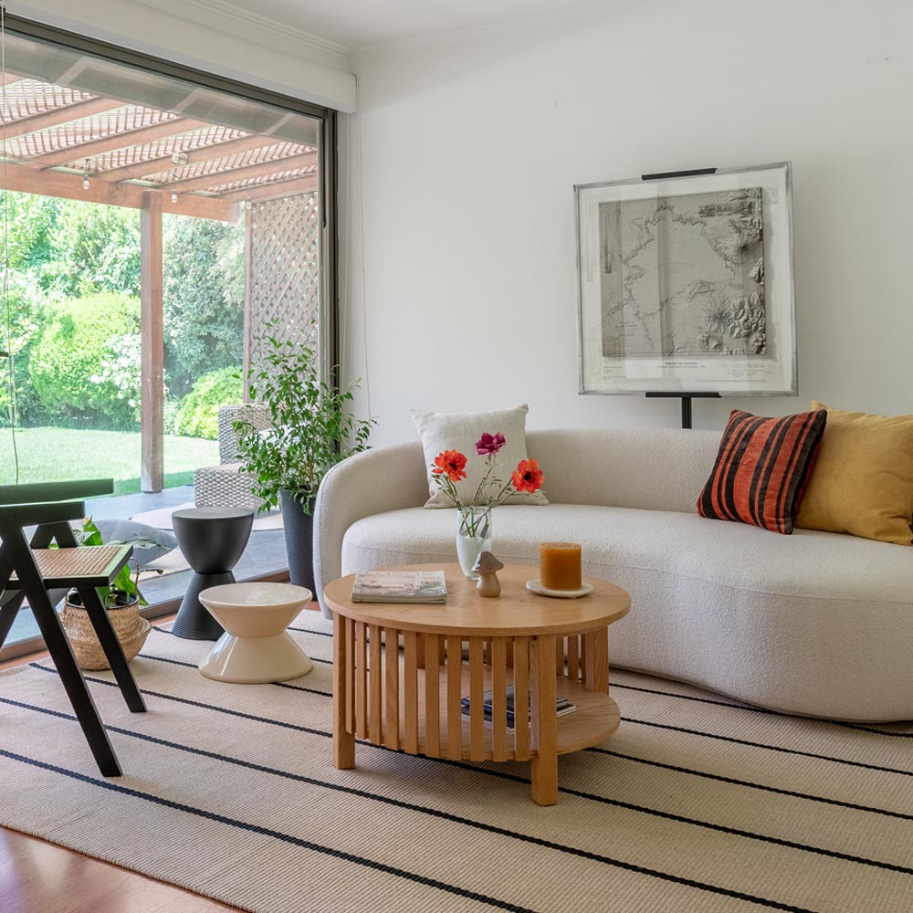 MESA CENTRO REDONDA DE PALILLAJE