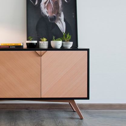 BUFFET LIVING/COMEDOR EBANO 140 cm