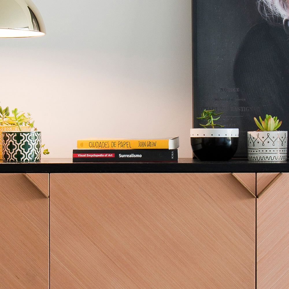 BUFFET LIVING/COMEDOR EBANO 140 cm