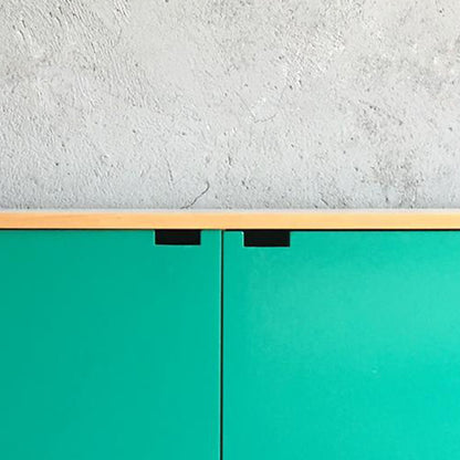 Rack Tv / Audio Boldo Madera y Verde 150 cm