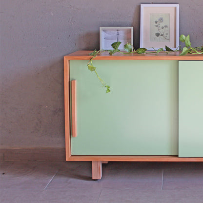 RACK NÓRDICA PUERTAS VERDES CORREDERAS 120 cm