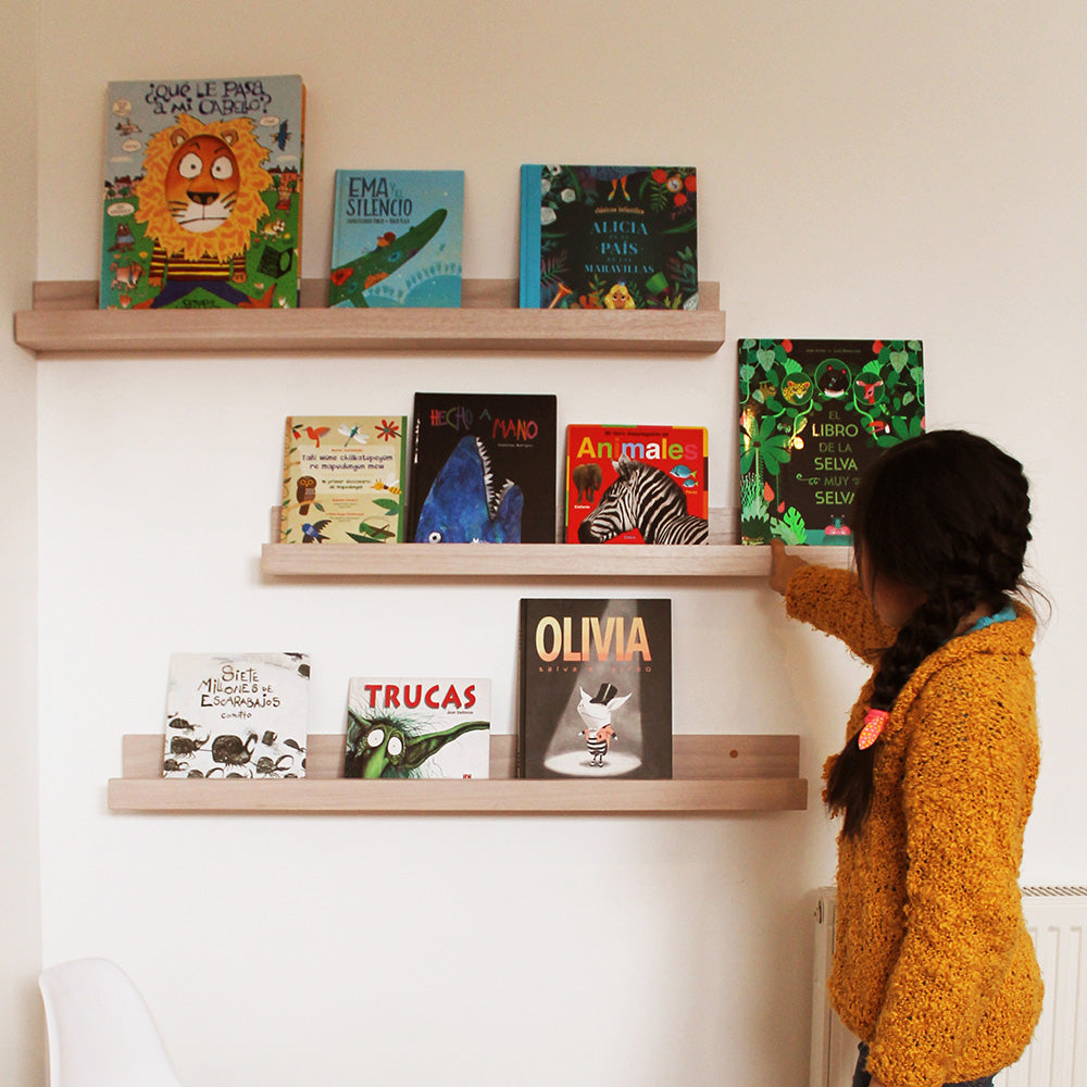 REPISA CUADROS / LIBROS BLANQUEADA - 60 CM